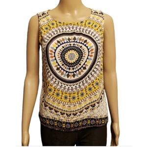 Renee C. Boho Sleeveless Blouse